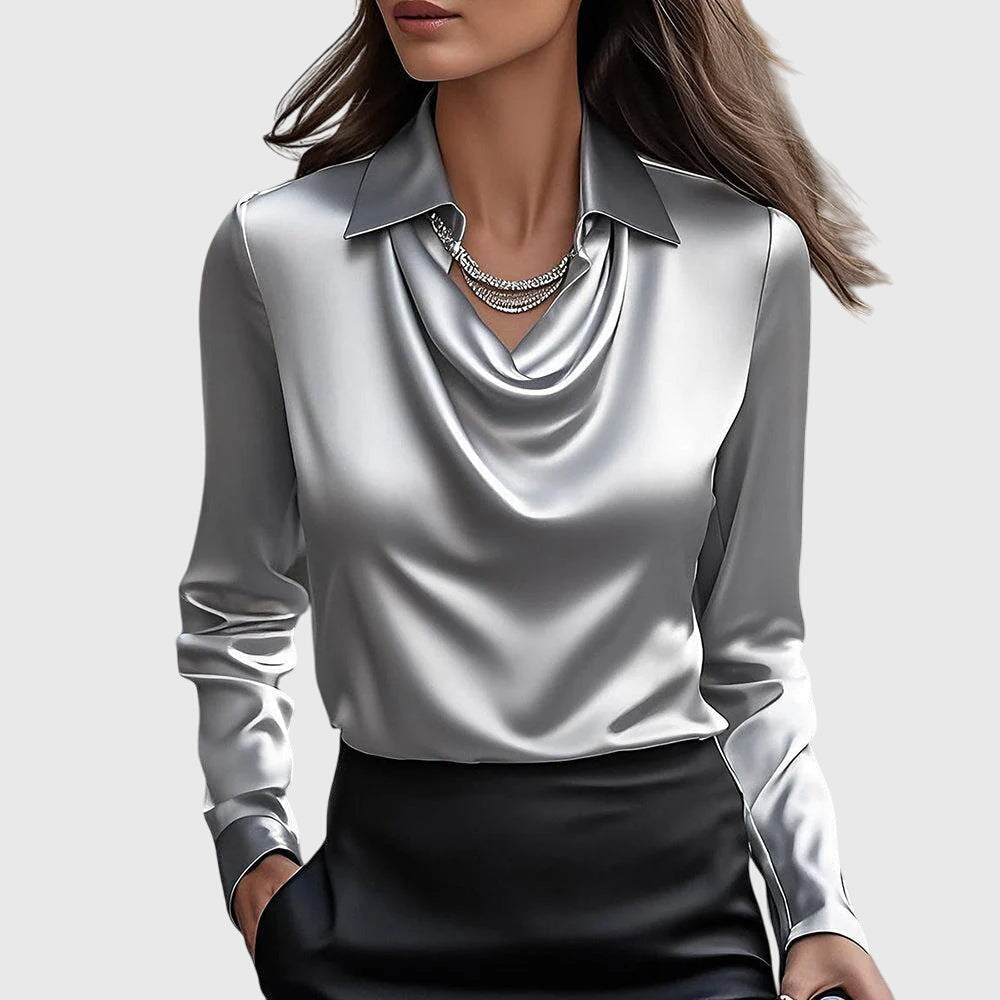 Lena™ | Blouse Satinée