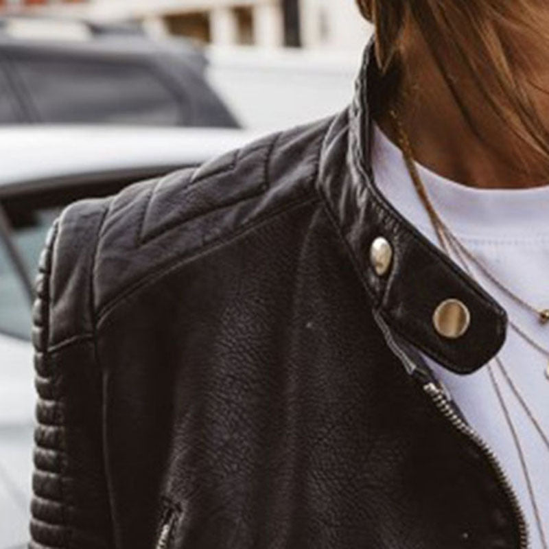 Melissa™ | Veste Biker en Cuir Véritable de Luxe