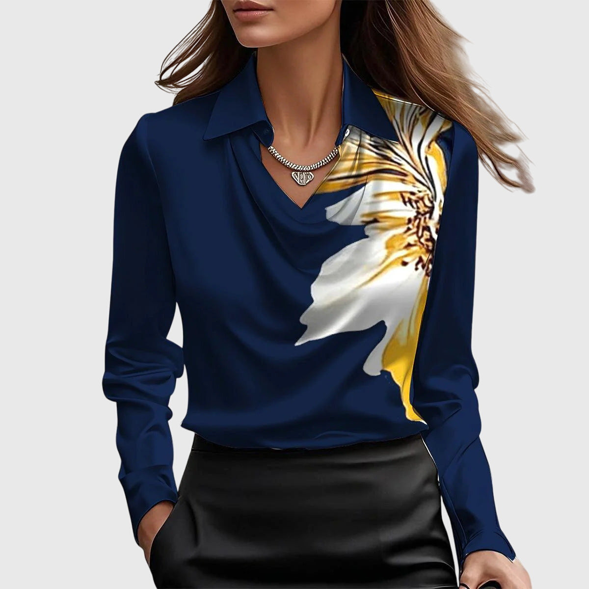 Lena™ | Blouse Satinée