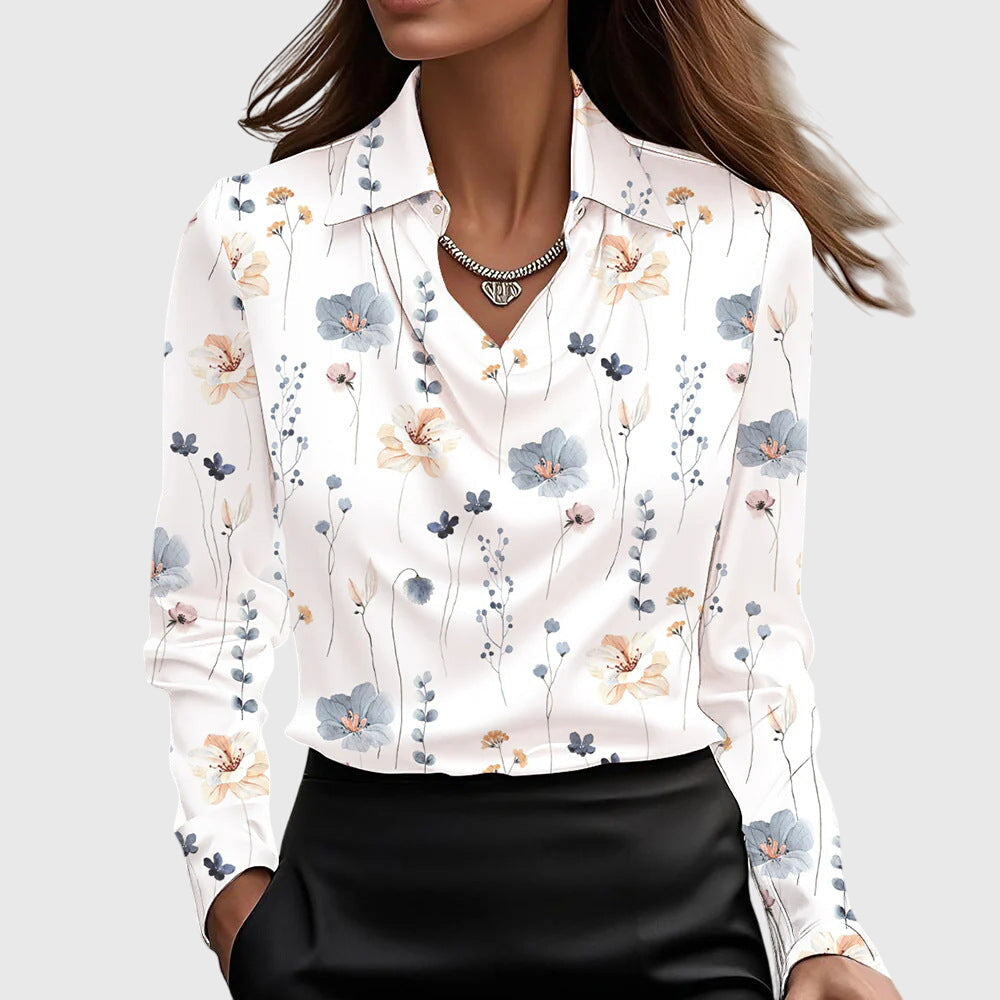 Lena™ | Blouse Satinée