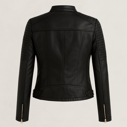 Melissa™ | Veste Biker en Cuir Véritable de Luxe