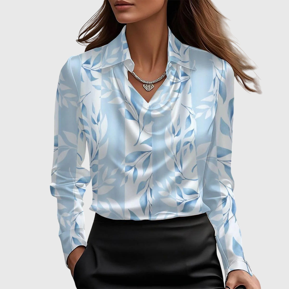 Lena™ | Blouse Satinée