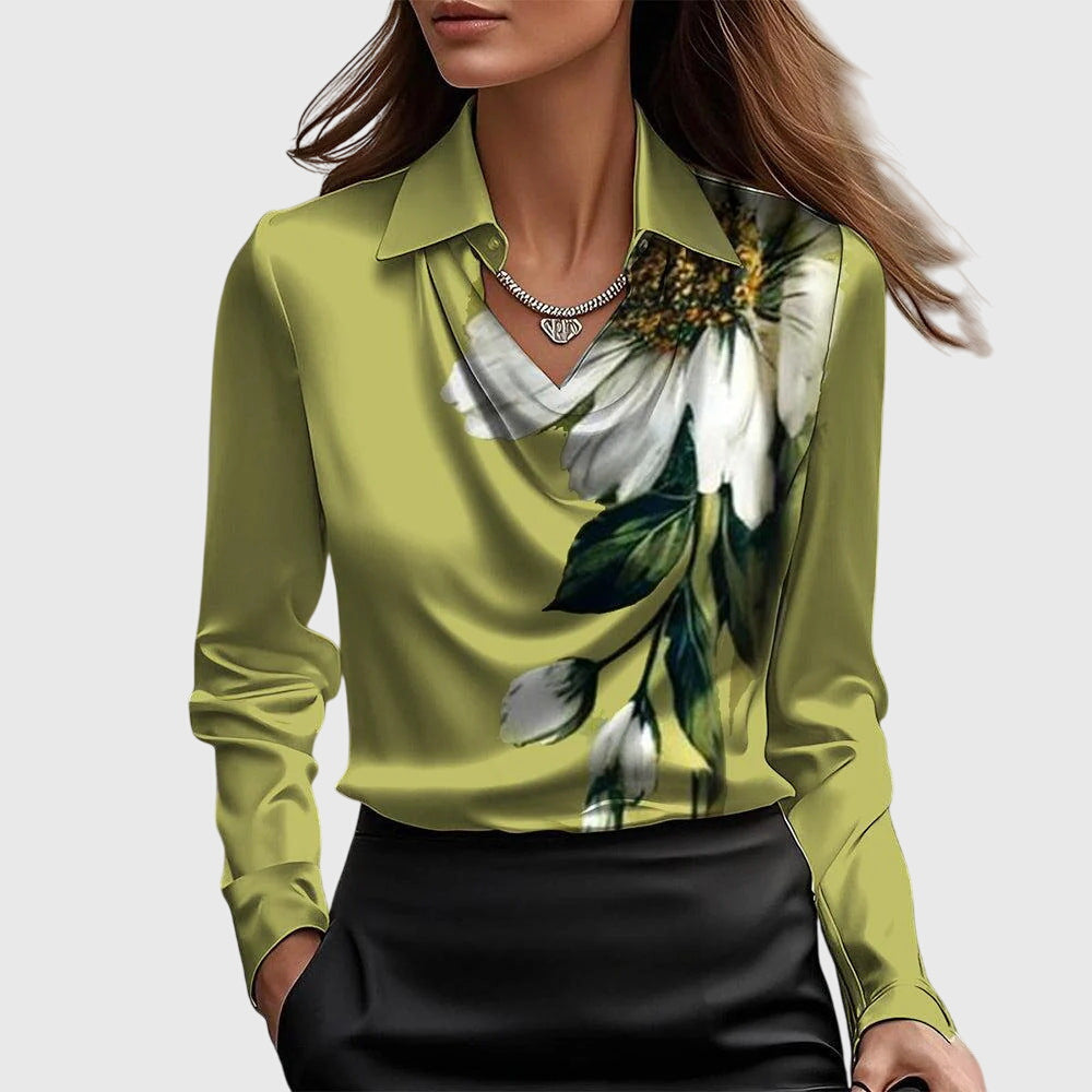 Lena™ | Blouse Satinée