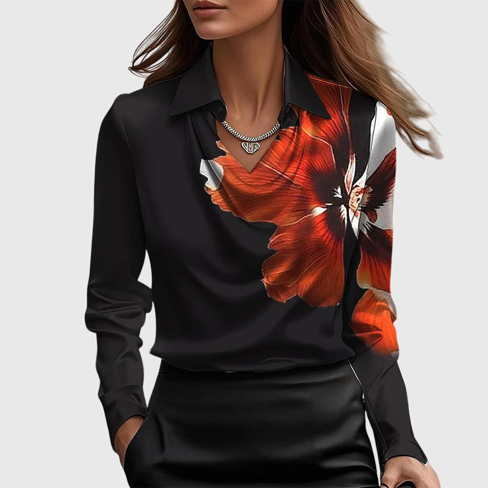 Lena™ | Blouse Satinée