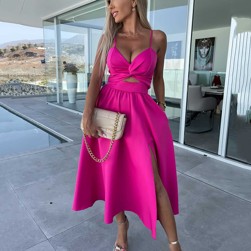 Camille™ | Robe de Luxe avec Fente Élégante