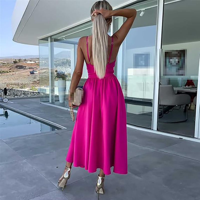Camille™ | Robe de Luxe avec Fente Élégante